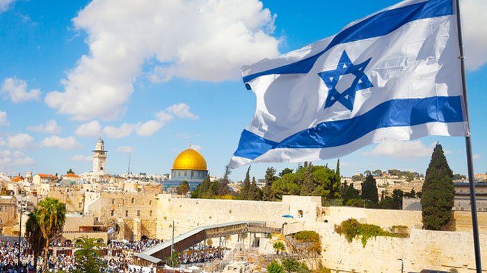 Koyak gambar bendera israel