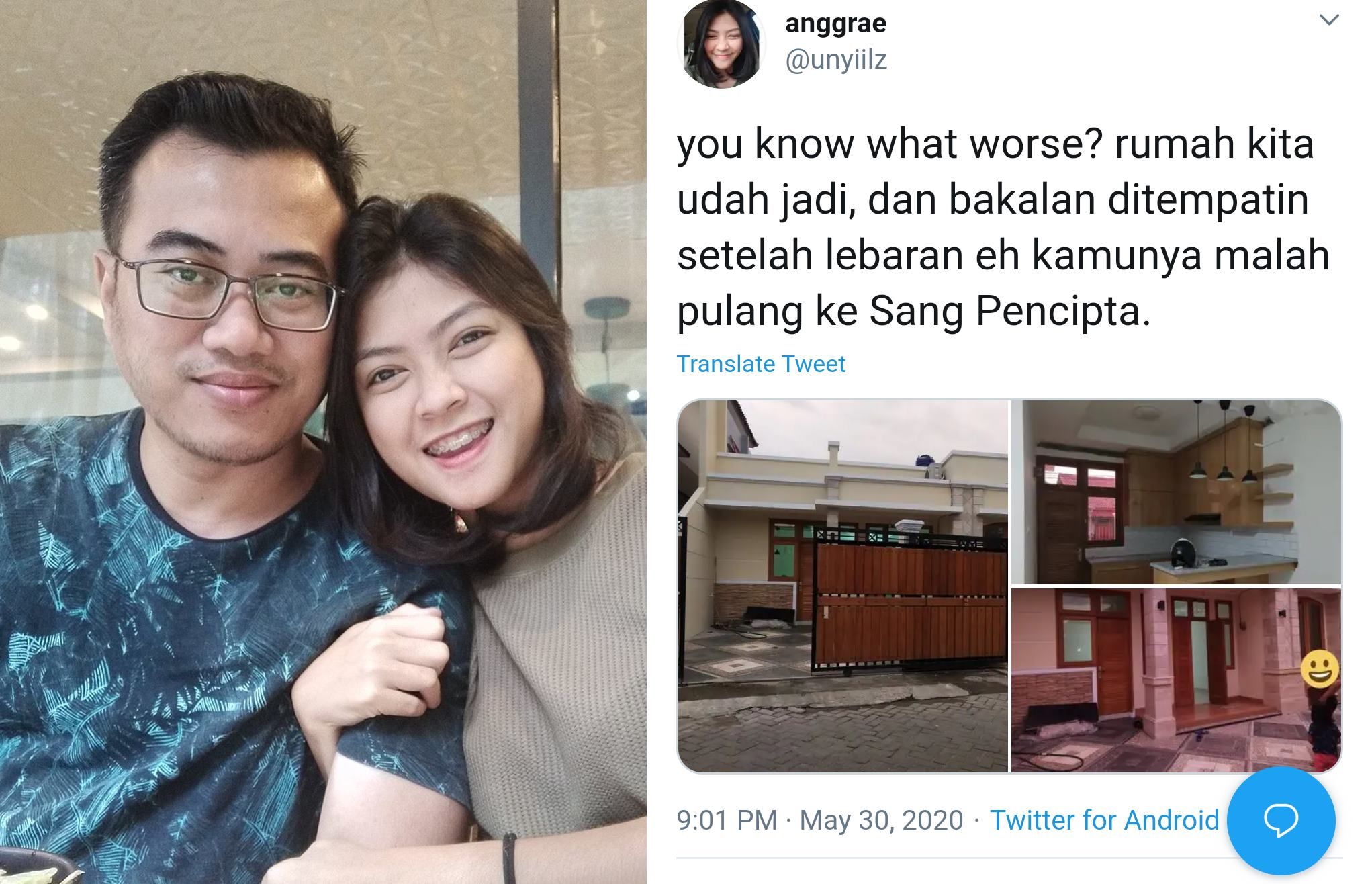 Bukti Manusia Hanya Bisa Berencana Niat Ingin Tinggal Di Rumah Baru Yang Sudah Selesai Dibangun Pupus Setelah Suami Tiba Tiba Meninggal Curhatan Pilu Sang Istri Viral Di Media Sosial Semua Halaman