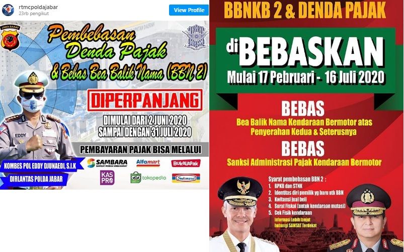 Biar Bikers Tau Nih Ini Daftar Daerah Yang Masih Bebaskan Denda Pajak Kendaraaan Semua Halaman Motorplus