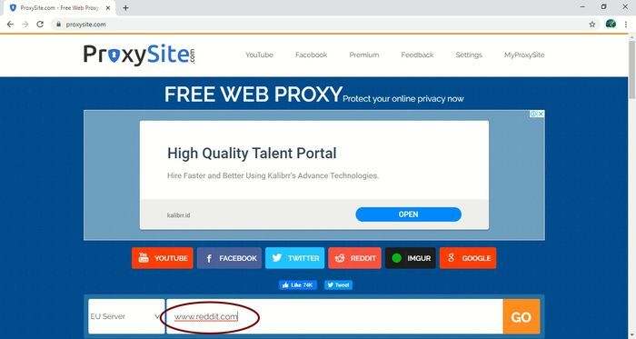 Proxysite.com id