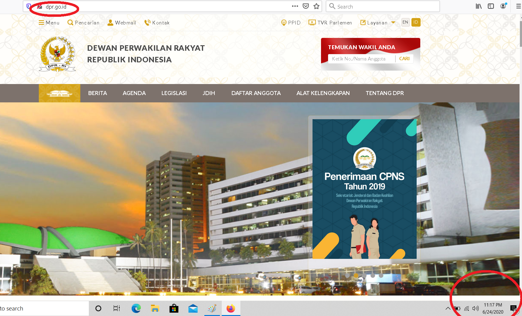 Situs Resmi Dpr Sempat Offline Anonymous Klaim Jadi Dalang Dibaliknya Semua Halaman Nextren Grid Id