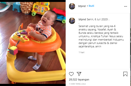 Putra Ahok Puput Nastiti Devi Genap Berusia 6 Bulan Super Menggemaskan Tak Henti Hentinya Tertawa Saat Bermain Dengan Sang Ayah Happy Banget Semua Halaman Grid Fame