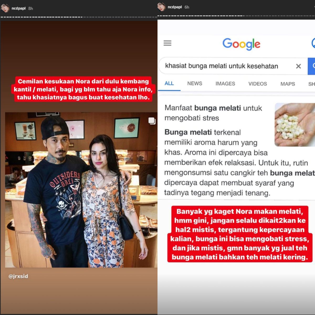 Dituding Mistis Nora Alexandra Ungkap Hobi Makan Bunga Kantil Dan