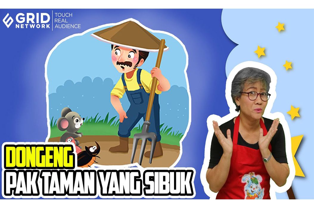 Dongeng Anak Pak Taman yang Sibuk MendongenguntukCerdas