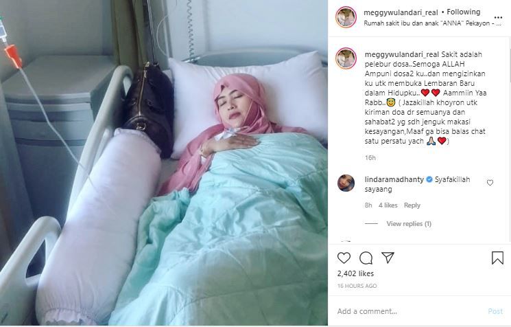 Seminggu Sandang Status Janda Tapi Langsung Dirawat Di Rumah Sakit Meggy Wulandari Ngode Minta Dijenguk Kekasih Hati Saat Tergolek Lemah