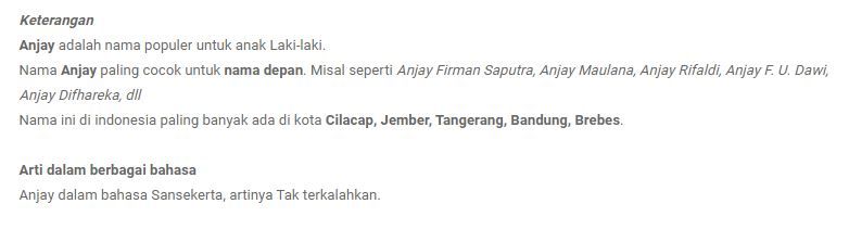 Nggak Nyangka Nama Laki-laki 'Anjay' Ternyata Bermakna Positif - Semua Halaman - Hai
