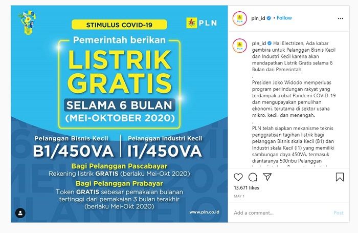 Hore Pln Bagikan Token Listrik Gratis Sampai Bulan Oktober 2020 Caranya Tinggal Klik Link Ini Atau Whatsapp Motorplus