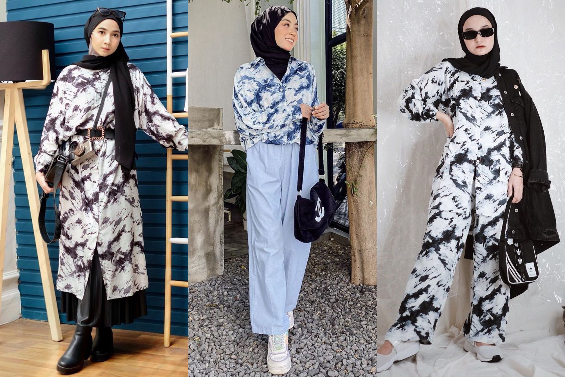 Ootd baju tie dye hijab deals