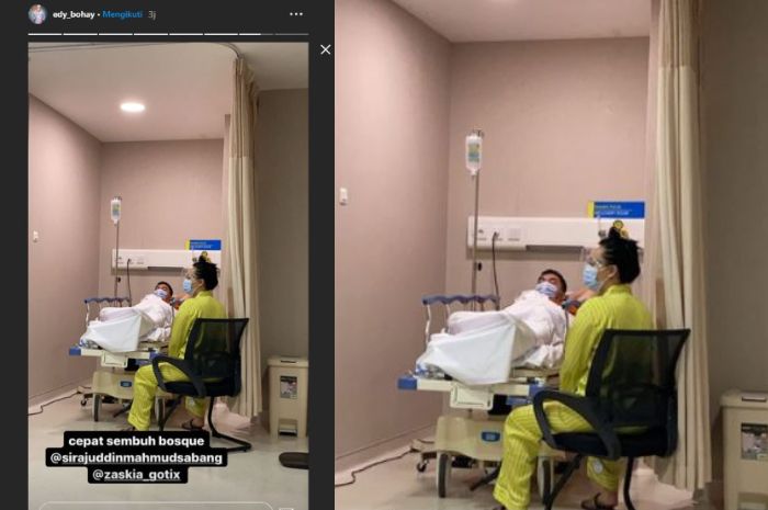 Infus Masih Menggantung Di Tangan Suami Zaskia Gotik Terkulai Lemah Di Ranjang Rumah Sakit Begini Kondisinya Semua Halaman Hits