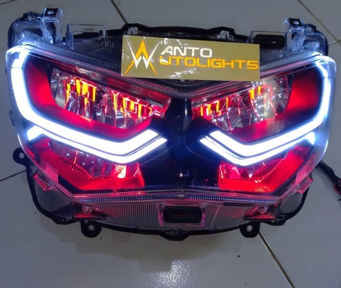 Modifikasi Lampu Headlamp Menggunakan Led Strip