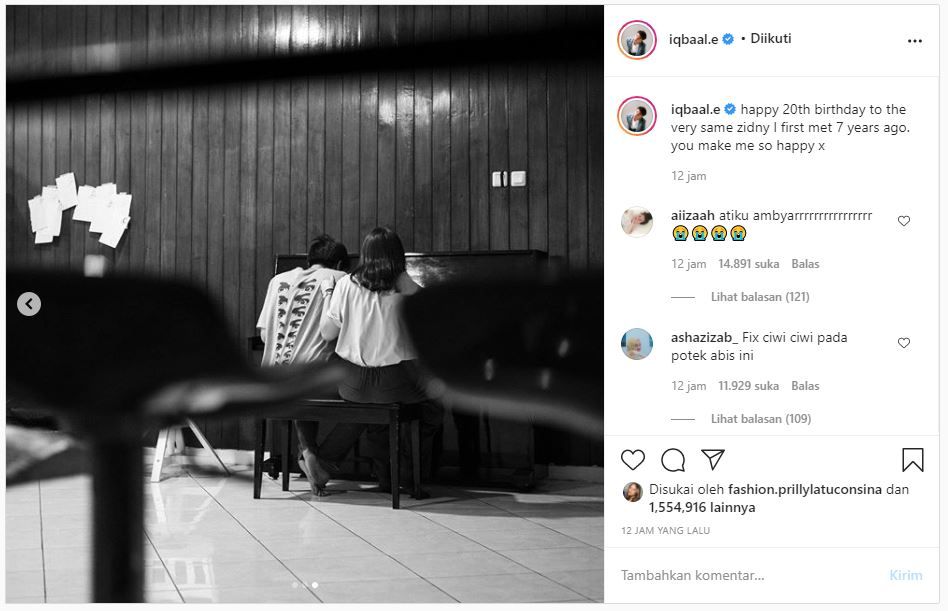 Bikin Hati Kaum Hawa Terpotek Potek Iqbaal Ramadhan Tuliskan Ucapan Romantis Untuk Kekasih Hatinya Netizen Selamat Hari Patah Hati Sedunia