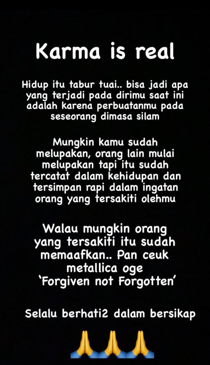 Bak Kebakaran Jenggot Okie Agustina Lantang Ungkit Soal Karma Nyata Hidup Itu Tabur Tuai Semua Halaman Nakita