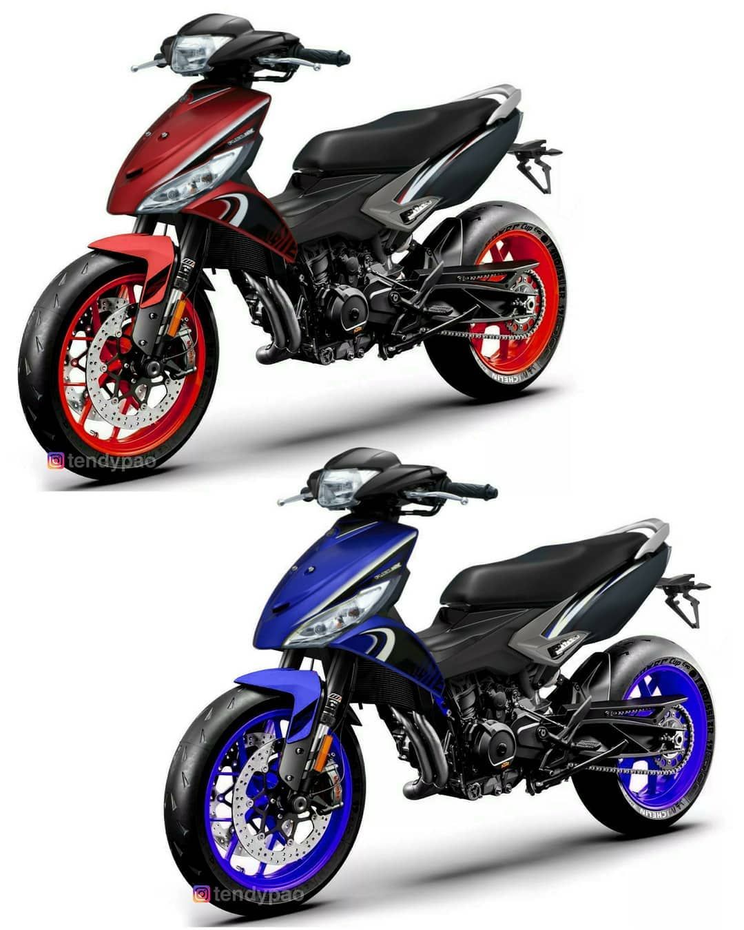 Yamaha Mio J Dijejalkan Mesin Dan Bodi KTM 890 Duke R