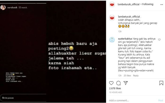 Sempat Bungkam Hingga Akhirnya Berani Membantah Tudingan Aura Kasih Eryck Amaral Kini Kembali Mendapat Sindiran Menohok Sang Istri Gila Kali Ya