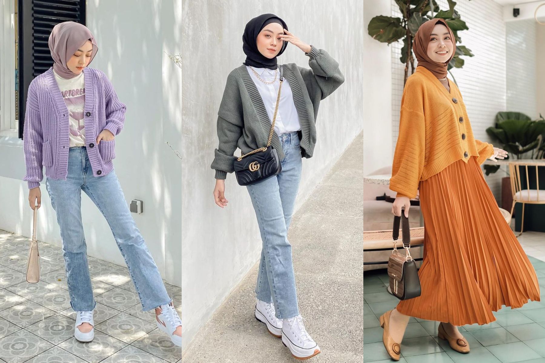 Ootd on sale hijab cardigan
