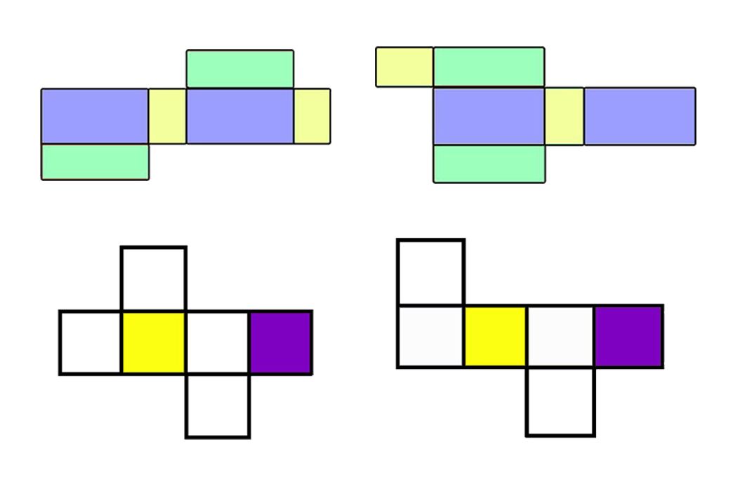 Jaring-jaring yang adalah rangkaian merupakan persegi berikut bukan kubus Jaring Jaring