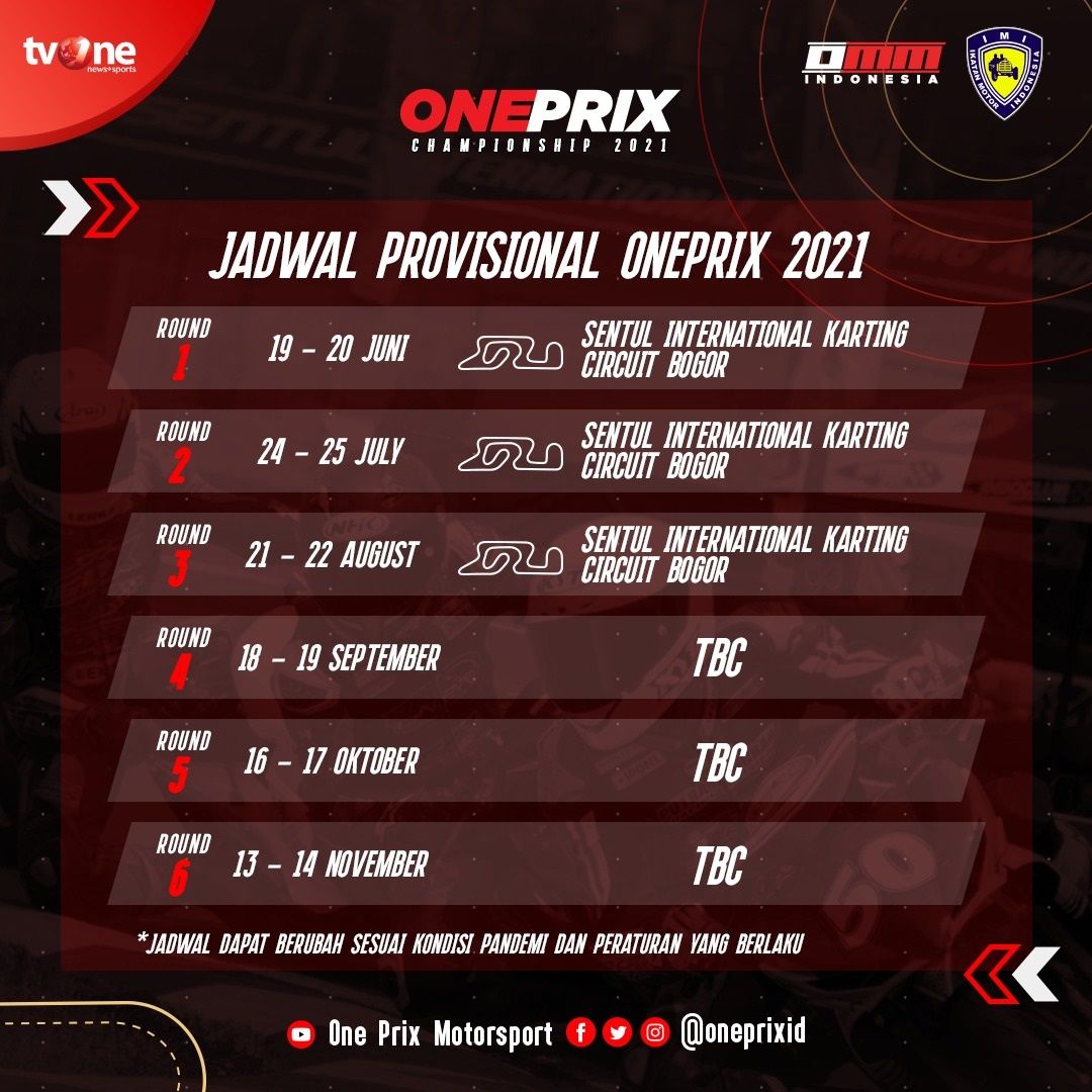 Balap Motor Oneprix Championship 2021 Kembali Digelar Catat Jadwalnya Motorplus