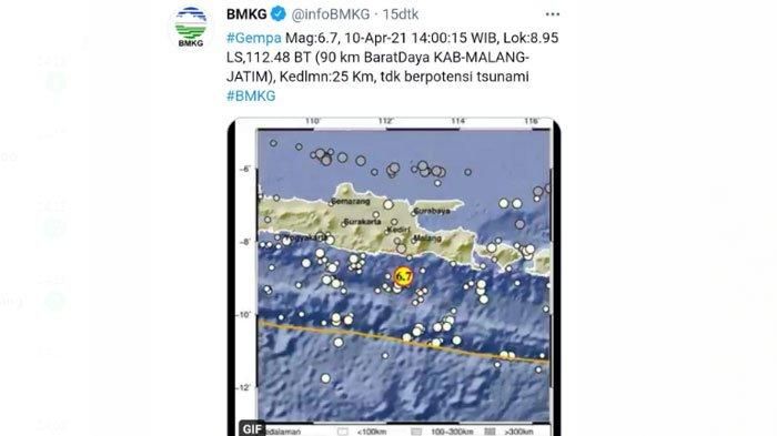 Gempa Surabaya Barusan 2021 - Foto Kondisi Bangunan Yang Rusak Akibat