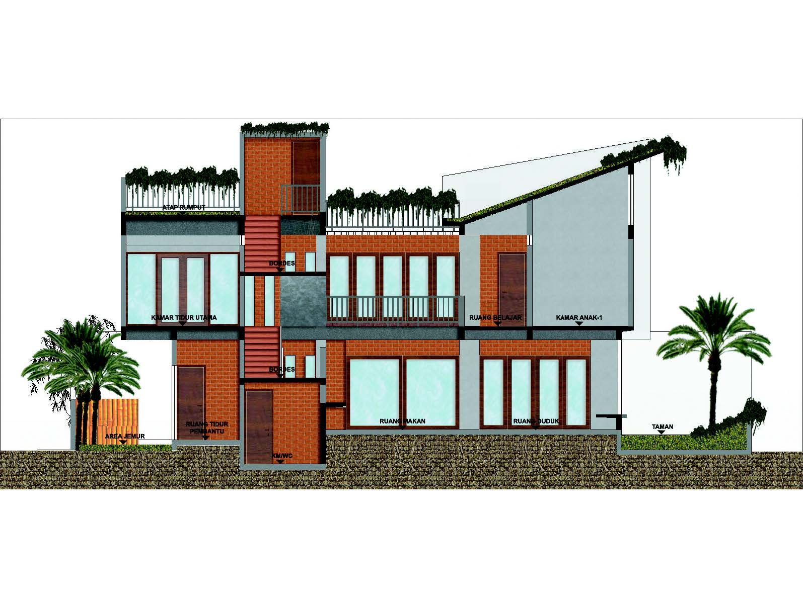 Rancangan Desain Rumah Bioklimatik