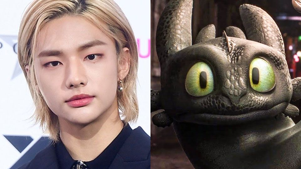 Hyunjin dan karakte Toothless