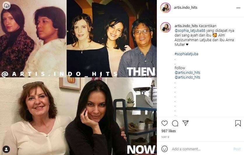 postingan Sophia Latjuba