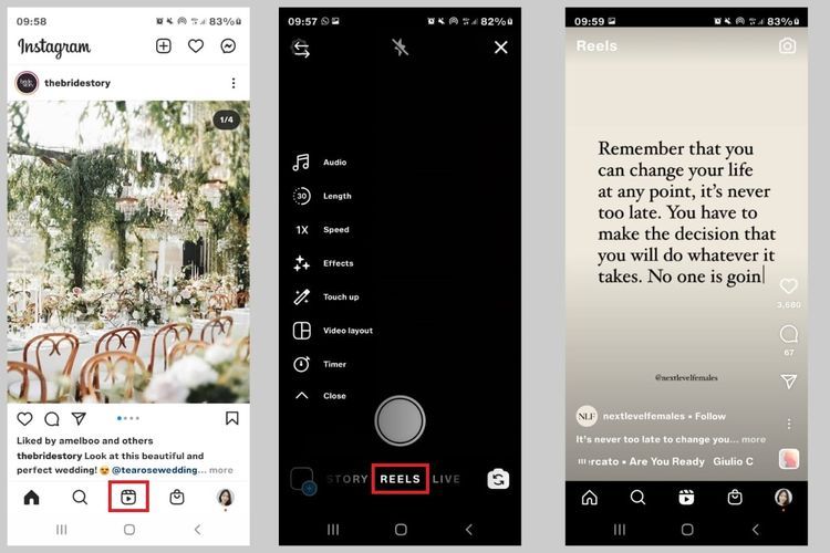 Cara membuat Instagram Reels