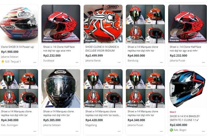 Harga hotsell shoei original