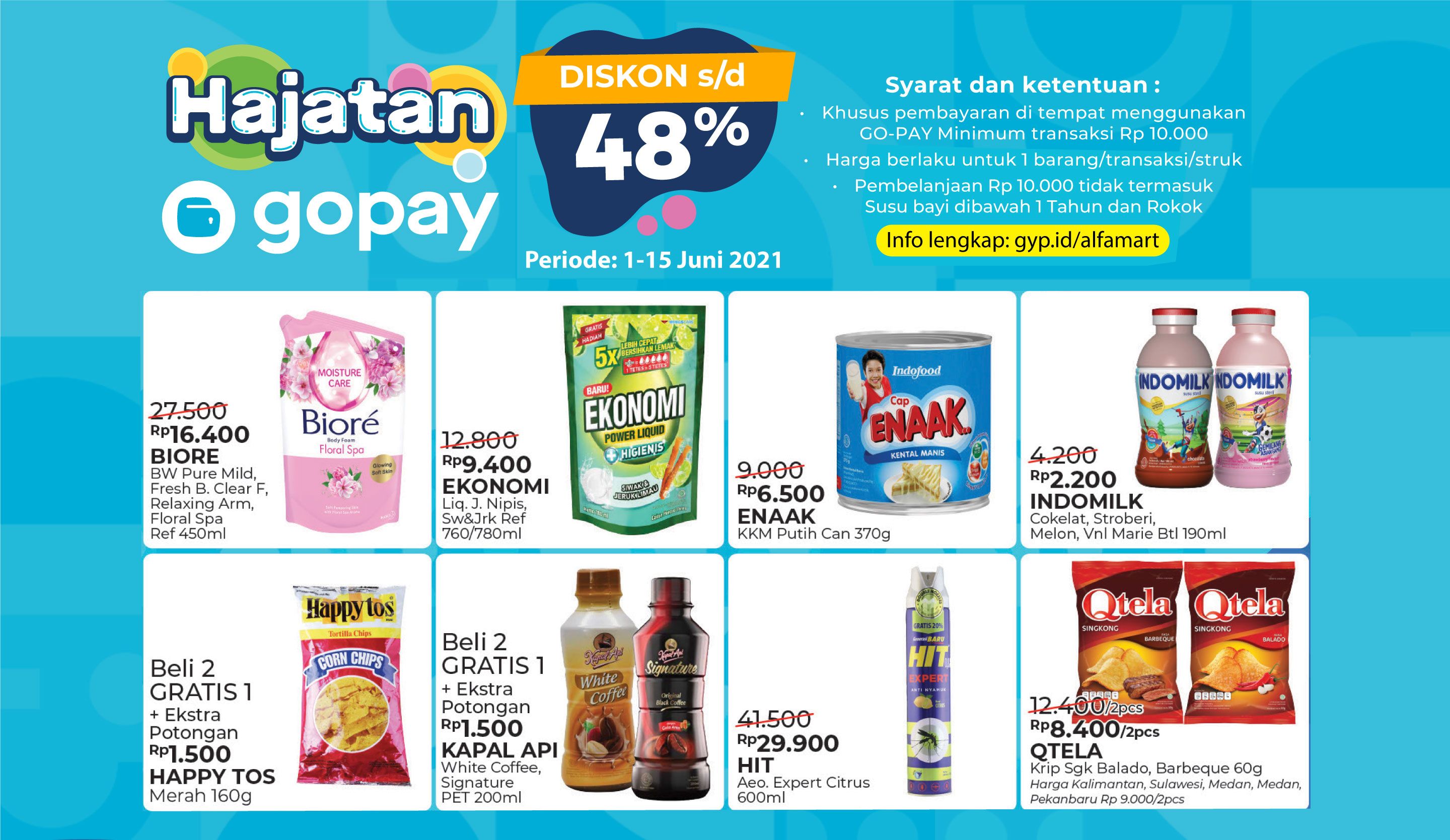 Promo Alfamart Bebas Belanja Hemat Diskon 74 Bayar Pakai Gopay