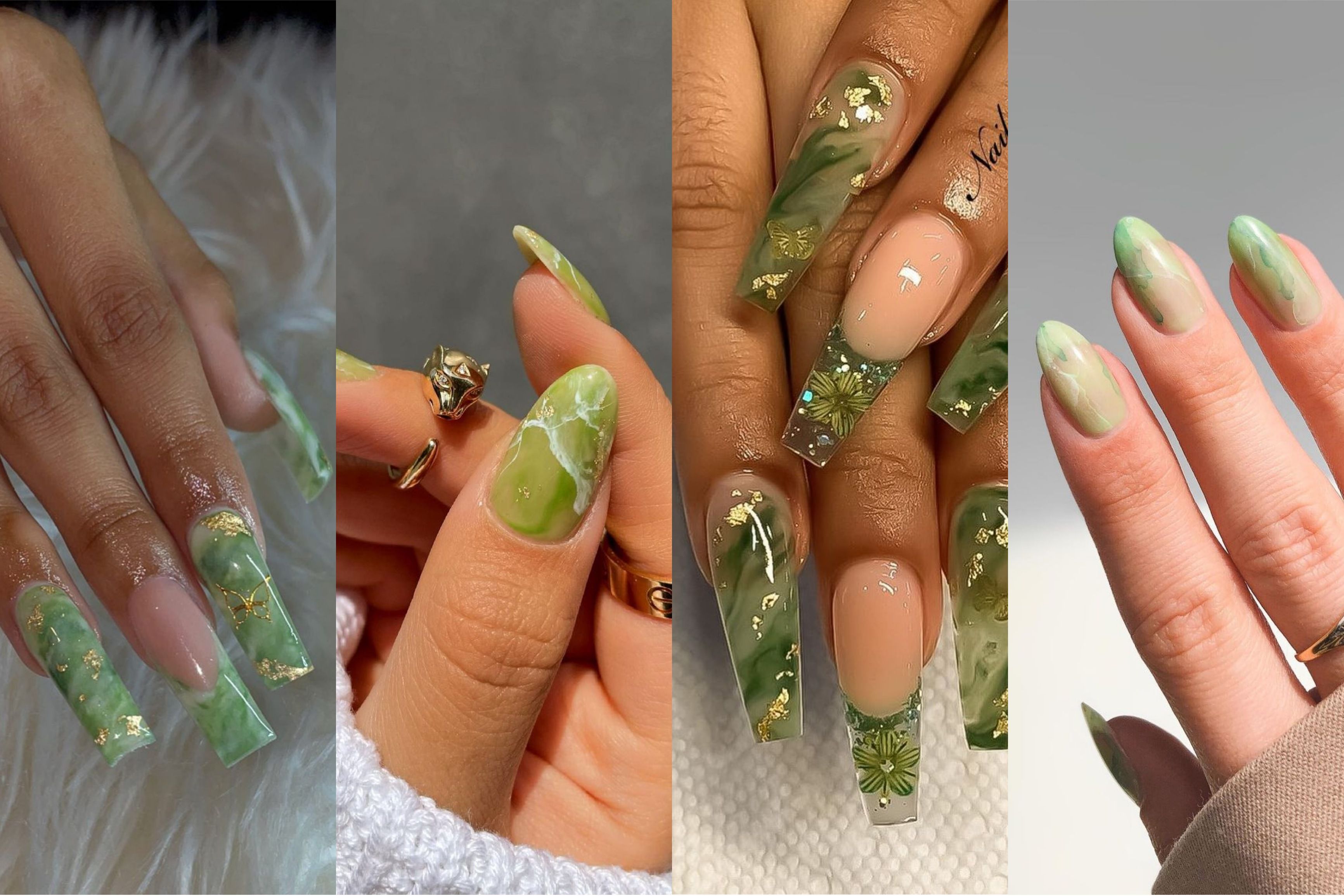 Nail Art Hijau yang Viral di 2021