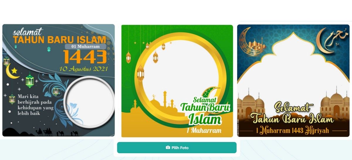 Kartu ucapan tahun baru islam 2021