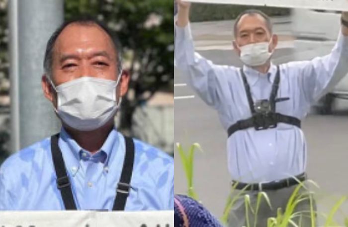 Cuma Modal Berdiri Di Pinggir Jalan Sambil Bawa Papan Putih Pria Di Jepang Mendadak Viral Sampai Dapat Pujian Dari Netizen Sedunia Ternyata Ini Pemicunya