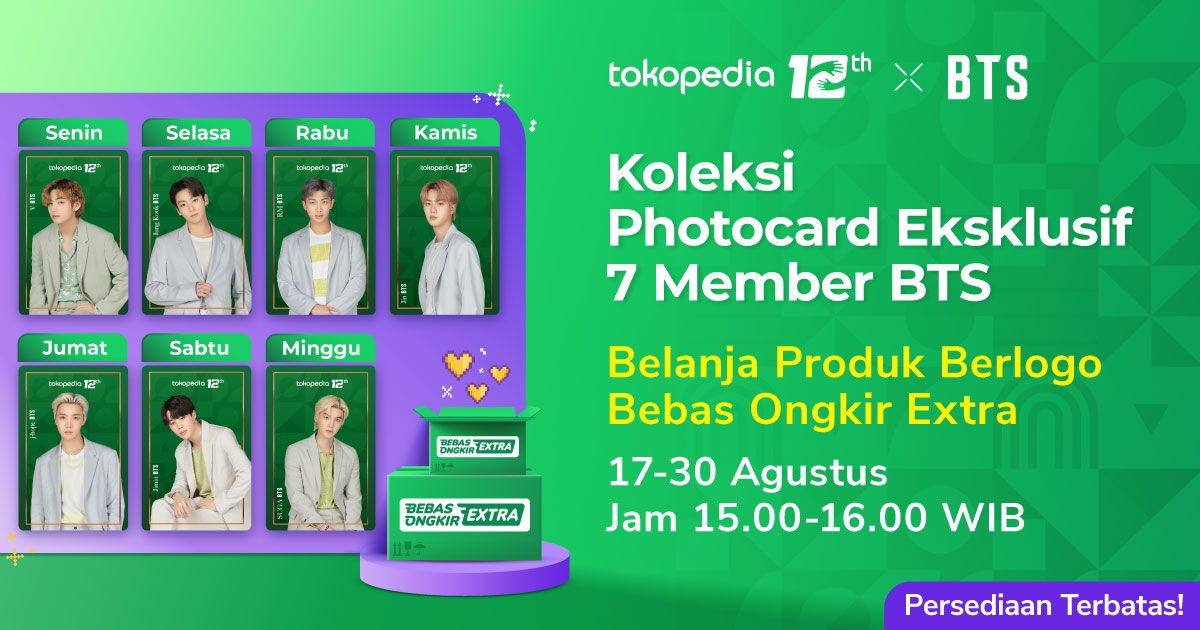 Cara Dapat Pc Bts Eksklusif Di Tokopedia Catat Kalender Membernya Semua Halaman Cerdas Belanja