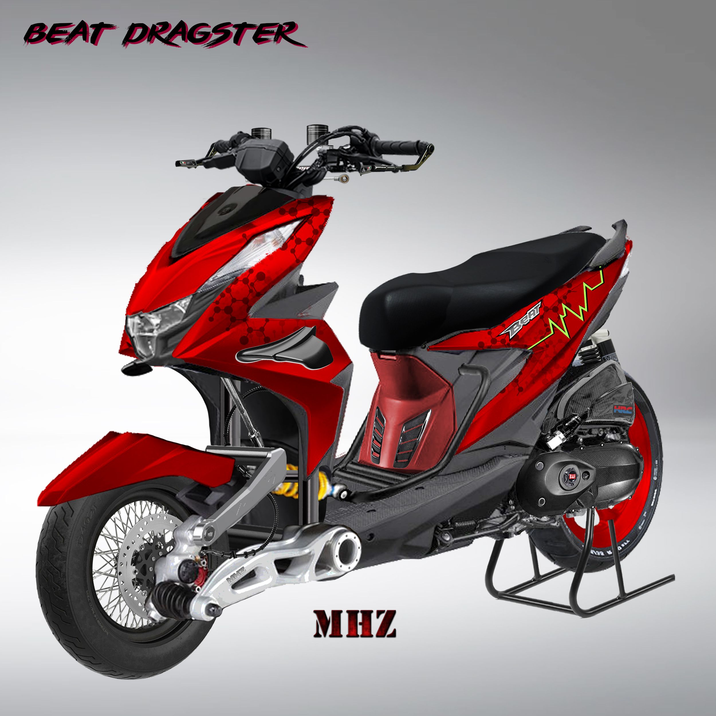 Anti Mainstream Honda BeAT Jadi Mirip Italjet Dragster