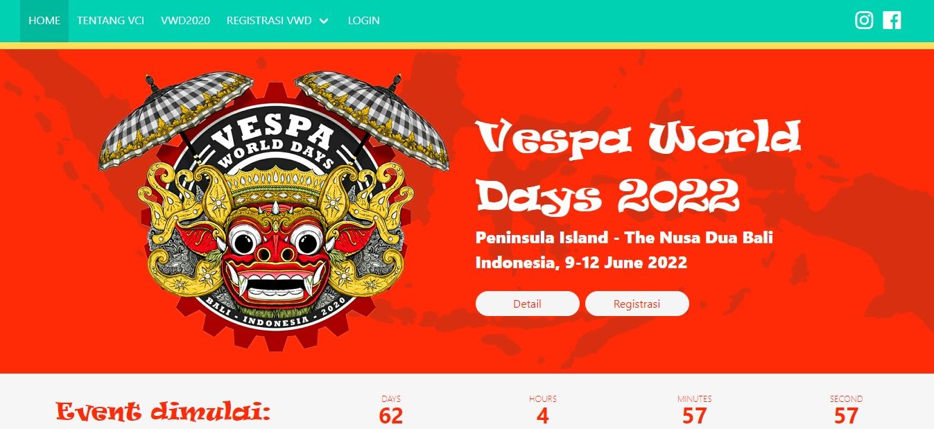 Pendaftaran Vespa World Days 2020 Bali Dibuka Besok, Begini Caranya -  Motorplus