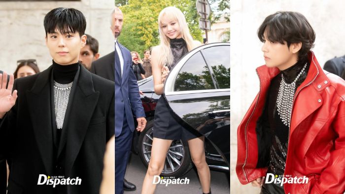 Tampilan Serba Celine V BTS, Lisa BLACKPINK dan Park Bo Gum Saat Berangkat  Bareng Menuju Paris - Fashion