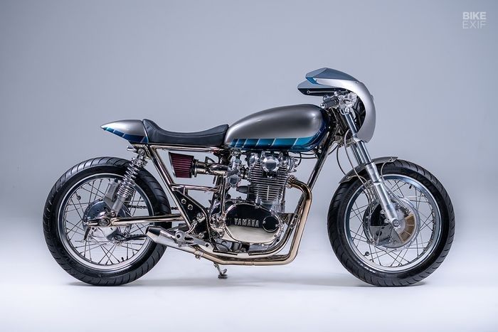 Modifikasi Motor Yamaha XS650 Rangka Chrome Memukau Jadi Cafe