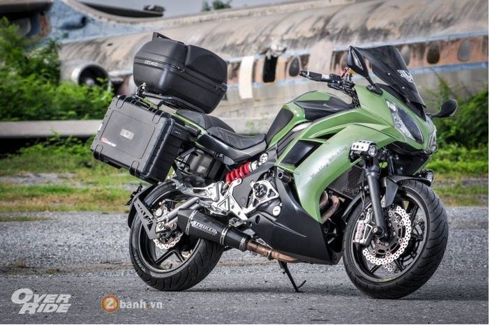 Modifikasi Motor Kawasaki Ninja 650 Pasang Tiga Boks Siap Diajak