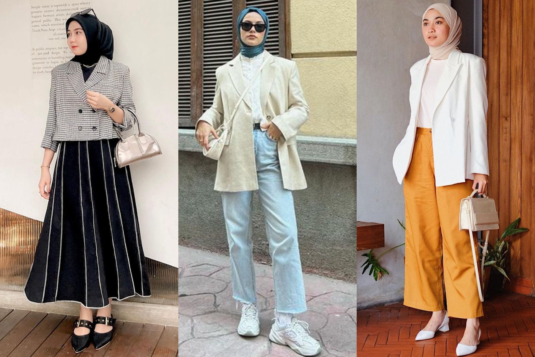 Inspirasi Outfit Blazer Hijab yang Cocok Dipakai Untuk Segala