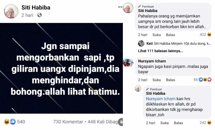 Viral Emak-emak Sentil Tetangga yang Berkurban Sapi tapi Ogah Beri Pinjaman  Uang, Aksinya Panen Cibiran!