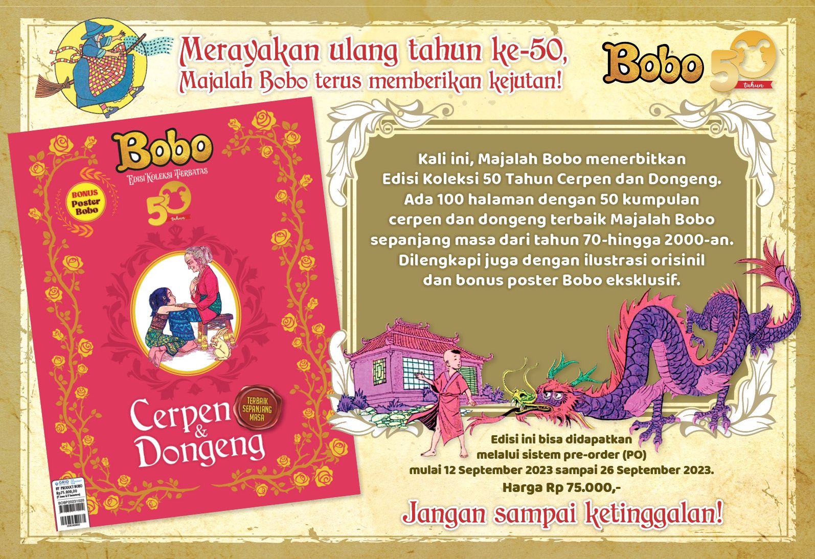 Kumpulan Cerpen & Dongeng Majalah Bobo Edisi 50 Tahun Kumpulan Cerpen & Dongeng Majalah Bobo Edisi 50 Tahun