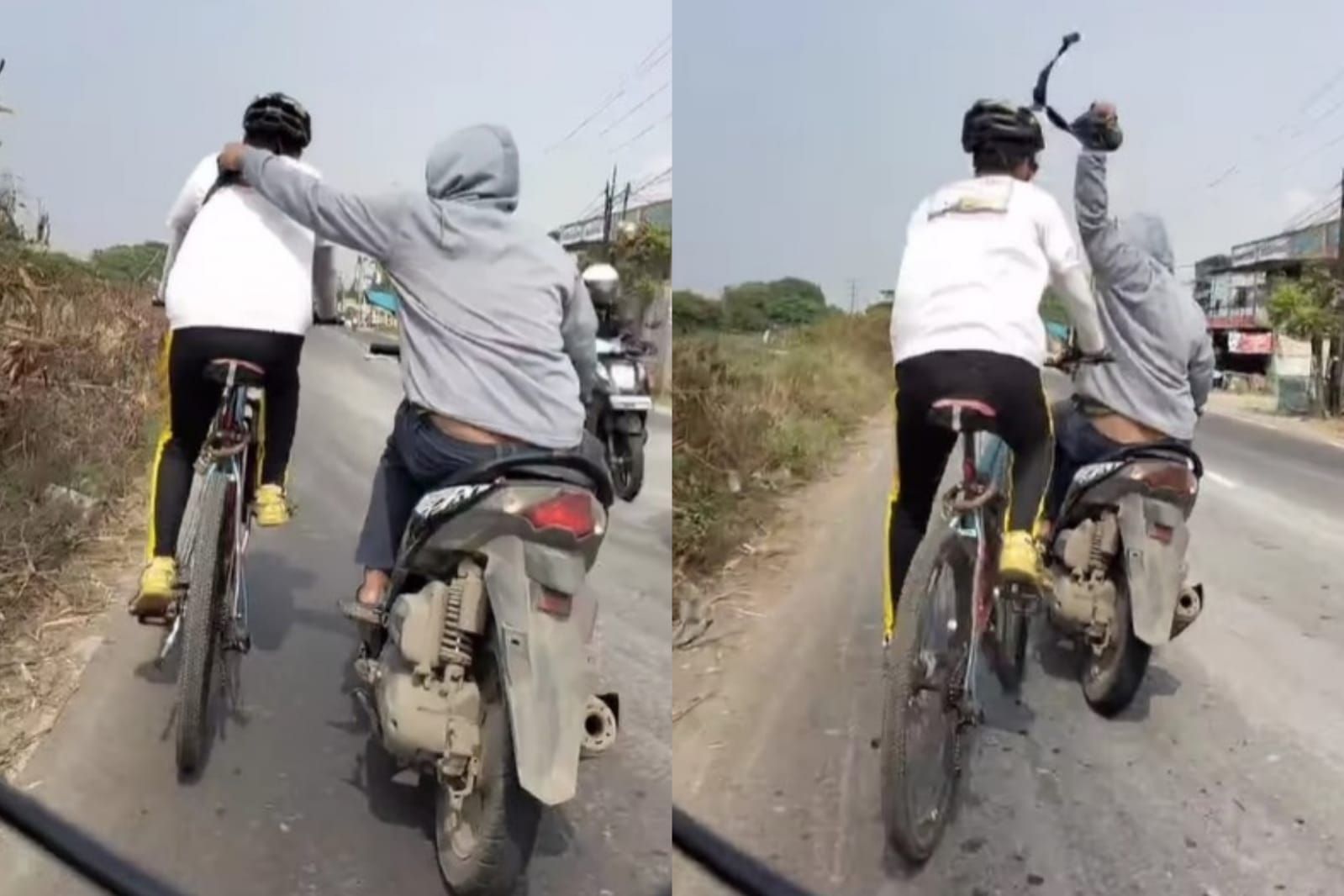Pesepeda Jadi Korban Jambret Naik Motor Honda BeAT Tanpa Pelat Nomor di  Bekasi, Polisi Respons Begini - Motorplus