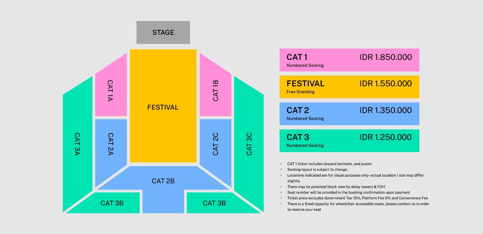 Harga Tiket dan Seat Plan Konser YOASOBI Asia Tour di Jakarta 2024