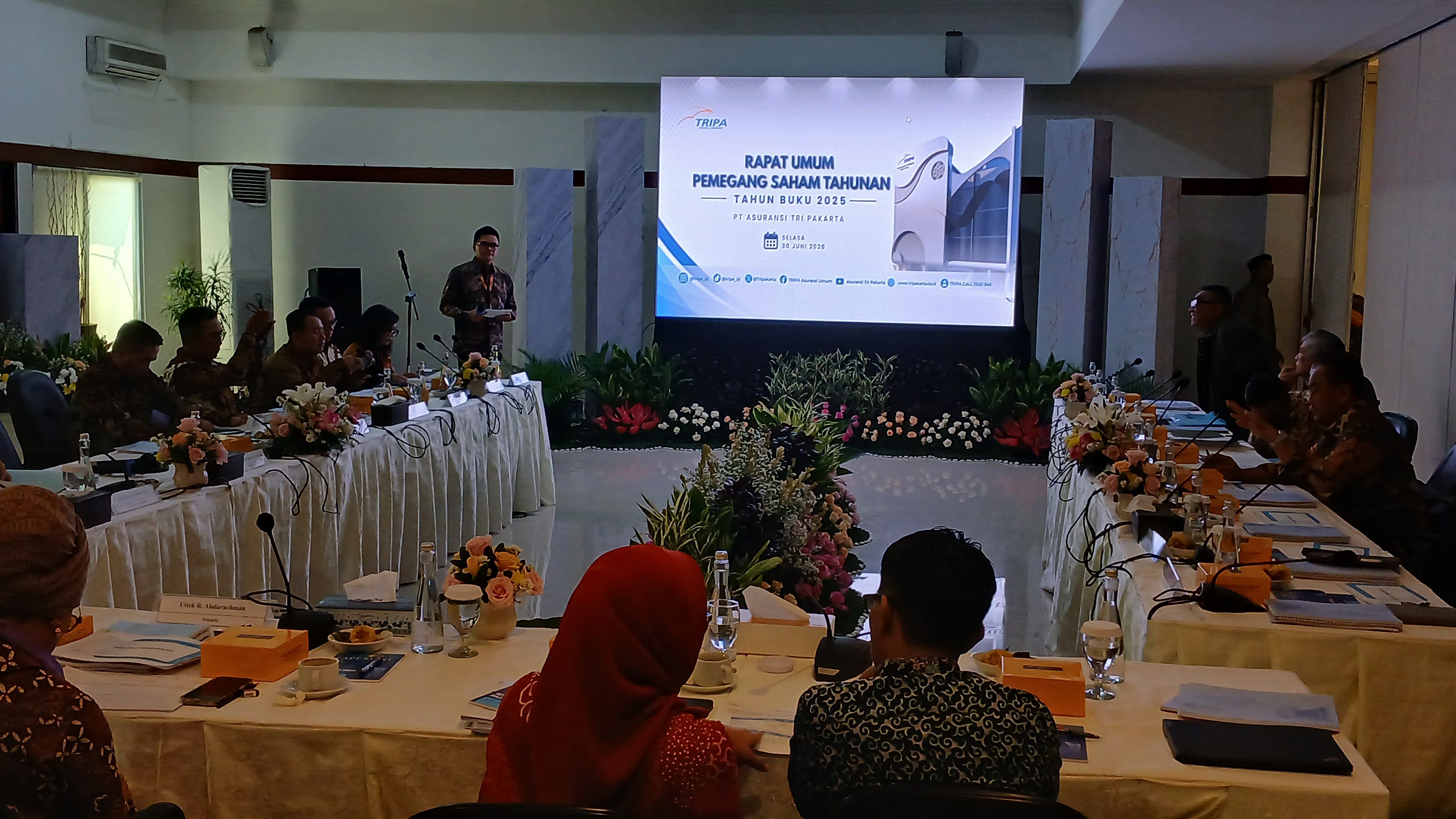 Rapat Umum Pemegang Saham (RUPS) Tahun Buku 2025 yang digelar di Kantor Pusat TRIPA, Jakarta, Selasa (30/6/2026). 