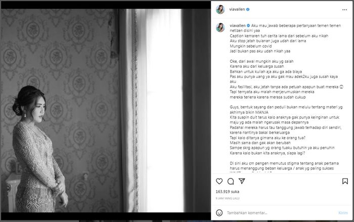 Unggahan Instagram Via Vallen
