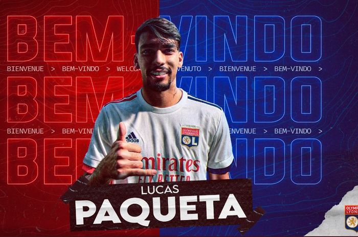 Lucas Paqueta direkrut Olympique Lyon dari AC Milan.