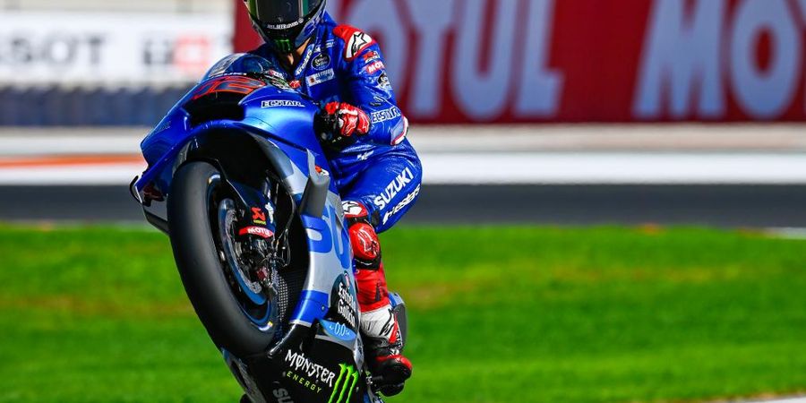 MotoGP Valencia 2022 - Alex Rins Terharu Usai Bawa Suzuki Bersinar di Akhir Pentas
