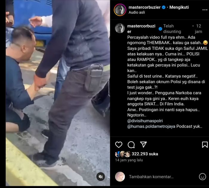 Postingan Deddy Corbuzier