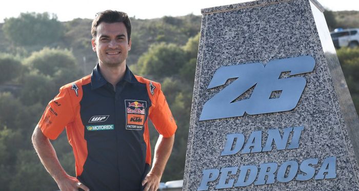 Pembalap penguji KTM, Dani Pedrosa. 