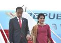 Naik Kereta Kencana, Jokowi dan Iriana Tampil Bak Keluarga Keraton Berbalut Pakaian Tradisional