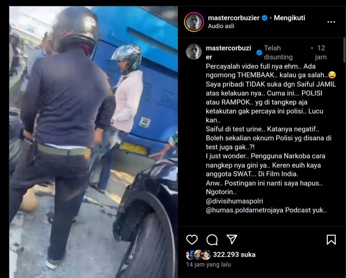 Postingan Deddy Corbuzier